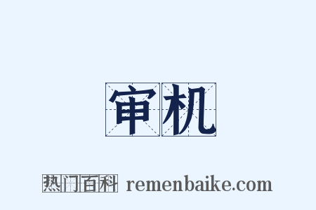 审机是什么意思的图片